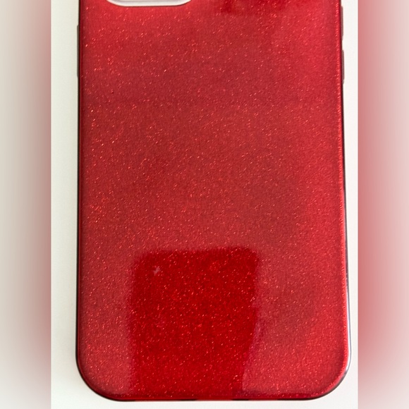 iPhone 12pro max case- red glitter, EUC - Picture 3 of 3